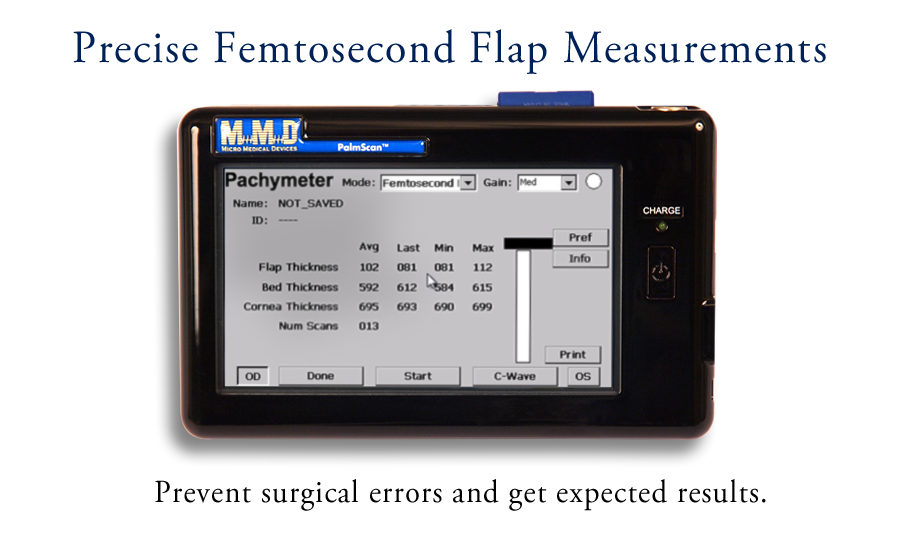 PalmScan Pachymeter Optional FemtoSec Package