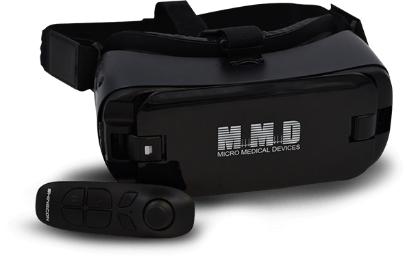 VF-2000 Focus virtual reality visual field headset from Micro Medical Devices