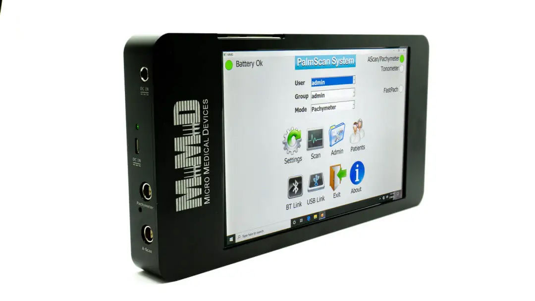 Palmscan pro portable opthalmic biometer from Micro Medical Devices Palmscan pro portable opthalmic biometer from Micro Medical Devices