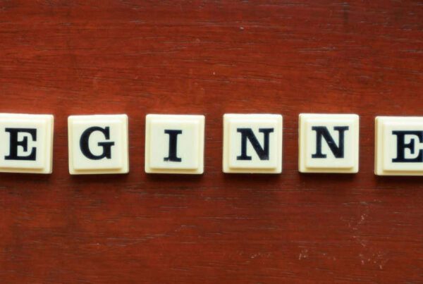 Scrabble tiles spelling ‘BEGINNER.